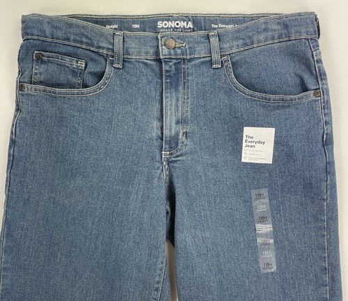 Sonoma Boys The Everyday Jean Straight Leg Adjustable Waist Stretch Size 18H - Picture 3 of 11