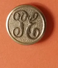 Bb PACIFIC ELECTRIC RAILROAD UNIFORM BUTTON CALIFORNIA small gilt