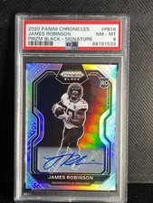 2020 Panini Chronicles JAMES ROBINSON SILVER PRIZM BLACK ROOKIE AUTO PSA 10 POP1