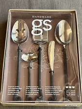 Gourmet Settings 18/8 Stainless Treble Clef 5pc Serving Hostess Set New In Box