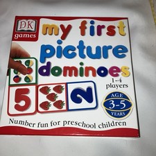 My First Picture Dominos DK Games Montessori Early Learning Count, Hand - Eye