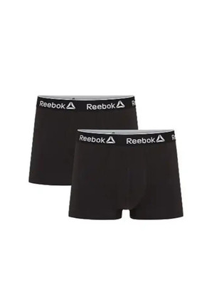 Herren Boxershort Reebok 2er Pack  Boxer Shorts Unterhose Pants Schwarz XL