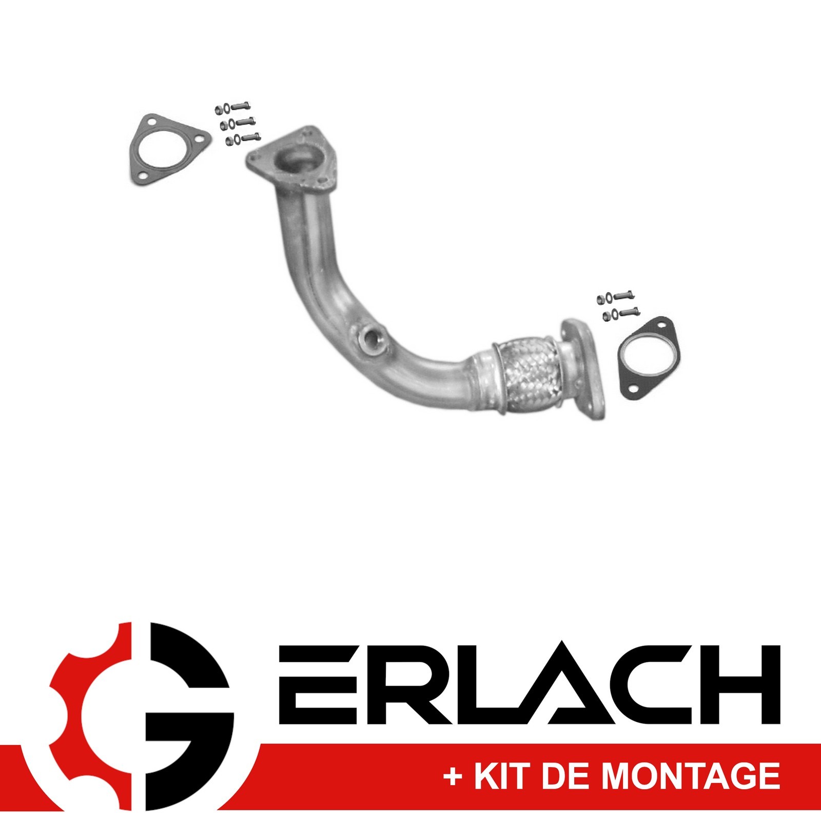 Tuyau d'échappement pour Fiat Seicento 0.9 de 1998 à 2002 modèle 1224 en acier