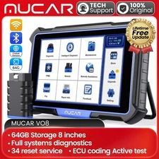 2025 MUCAR VO8 Pro Bidirectional Full System OBD2 Diagnostic Scanner E.CU Coding