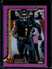 2025 Topps Chrome Deebo Samuel Pink Refractor #/250 Commanders