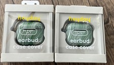 LOT: 2 Heyday Airpod/earbud Case Cover Fits Airpod Gen 3 Swirl Green