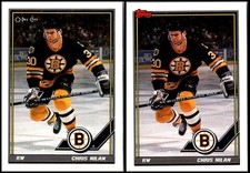 O-Pee-Chee Chris Nilan (2) Card Lot - OVER 40k items sold