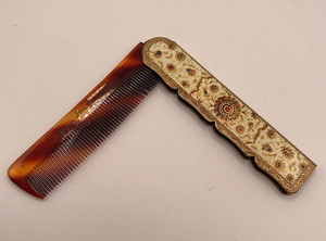 Vintage Stratton England Decorative Folding Comb USED FREE SHIPPING