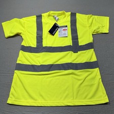 NEW Portwest Reflective Shirt Mens Large Green S478 42-44 Chest High Visibility