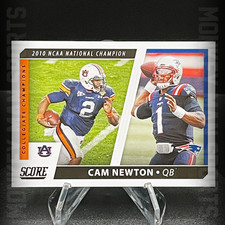 2021 Score Football - Cam Newton - COLLEGIATE CHAMPIONS #CC5 MINT