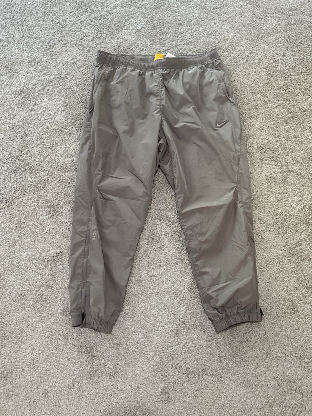 Nike NOCTA Northstar Grey Nylon Windbreaker Track Pants Men Size XXL