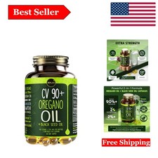 Maju 2-in-1 Oregano  Black Seed Oil Capsules - 90  Carvacrol, Thymoquinone ...