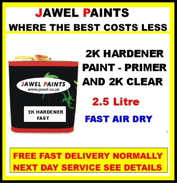 2K Hardener  Fast Air Dry 2.5 Litre for 2k Paint, Prime & Clear Lacquer