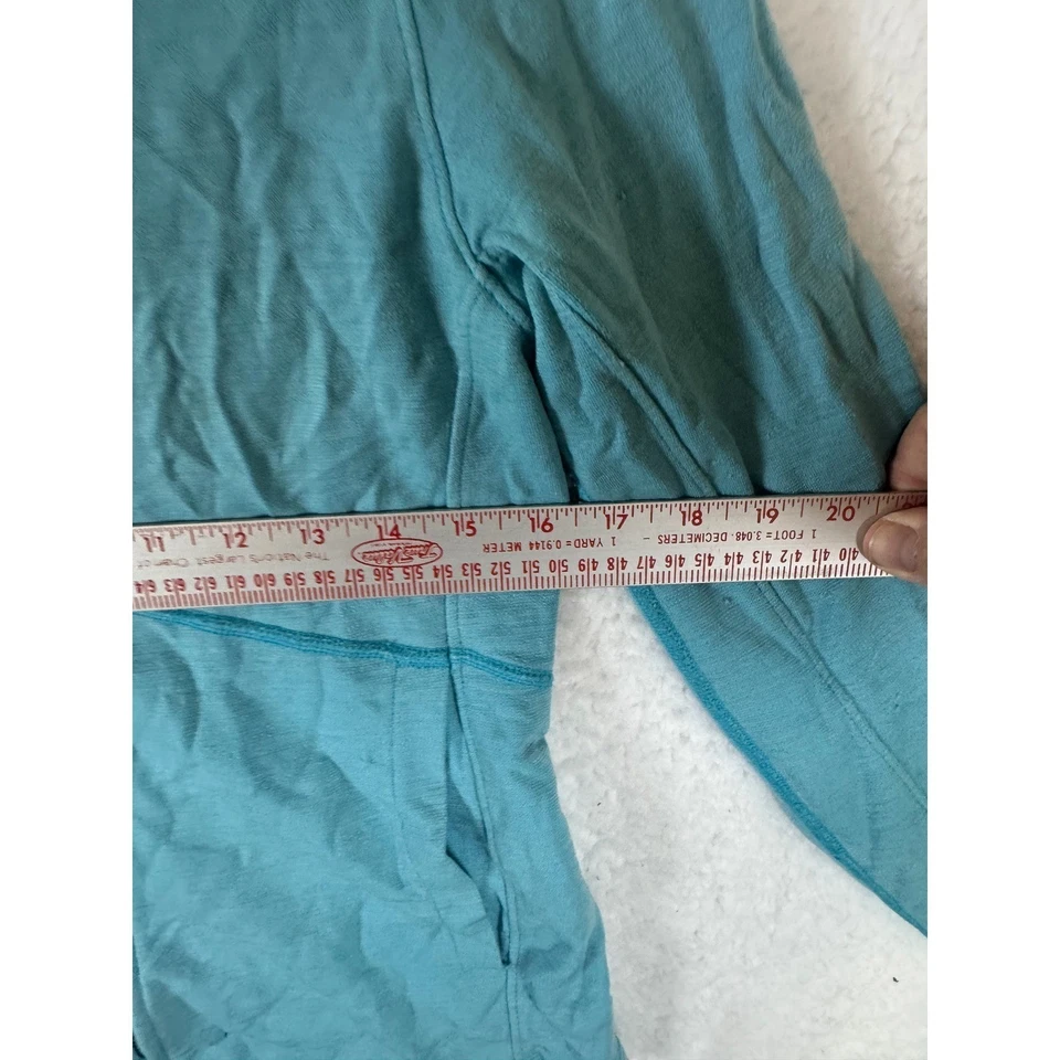 Ibex Womens Full Zip Hoodie Jacket Blue Merino Wool Blend Size S - Image 3 of 4