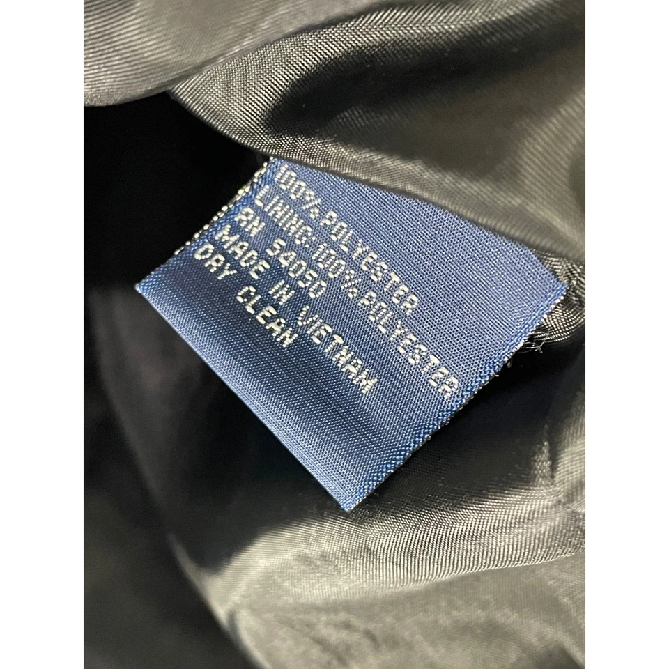 Evan Picone Teal Wool Blend Blazer Jacket Women's 14 Button Front Lined Career - Image 3 of 4