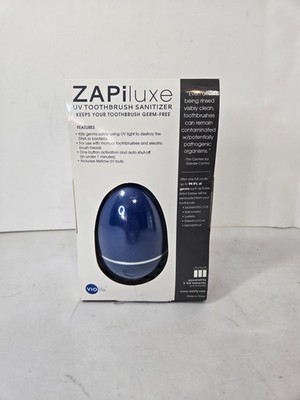Violight Zapi UV Dental Toothbrush Sanitizer Blue Factory Sealed Brush Included
