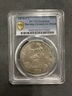 1876 CC Trade Silver Dollar PCGS AU Detail Harshly Cleaned