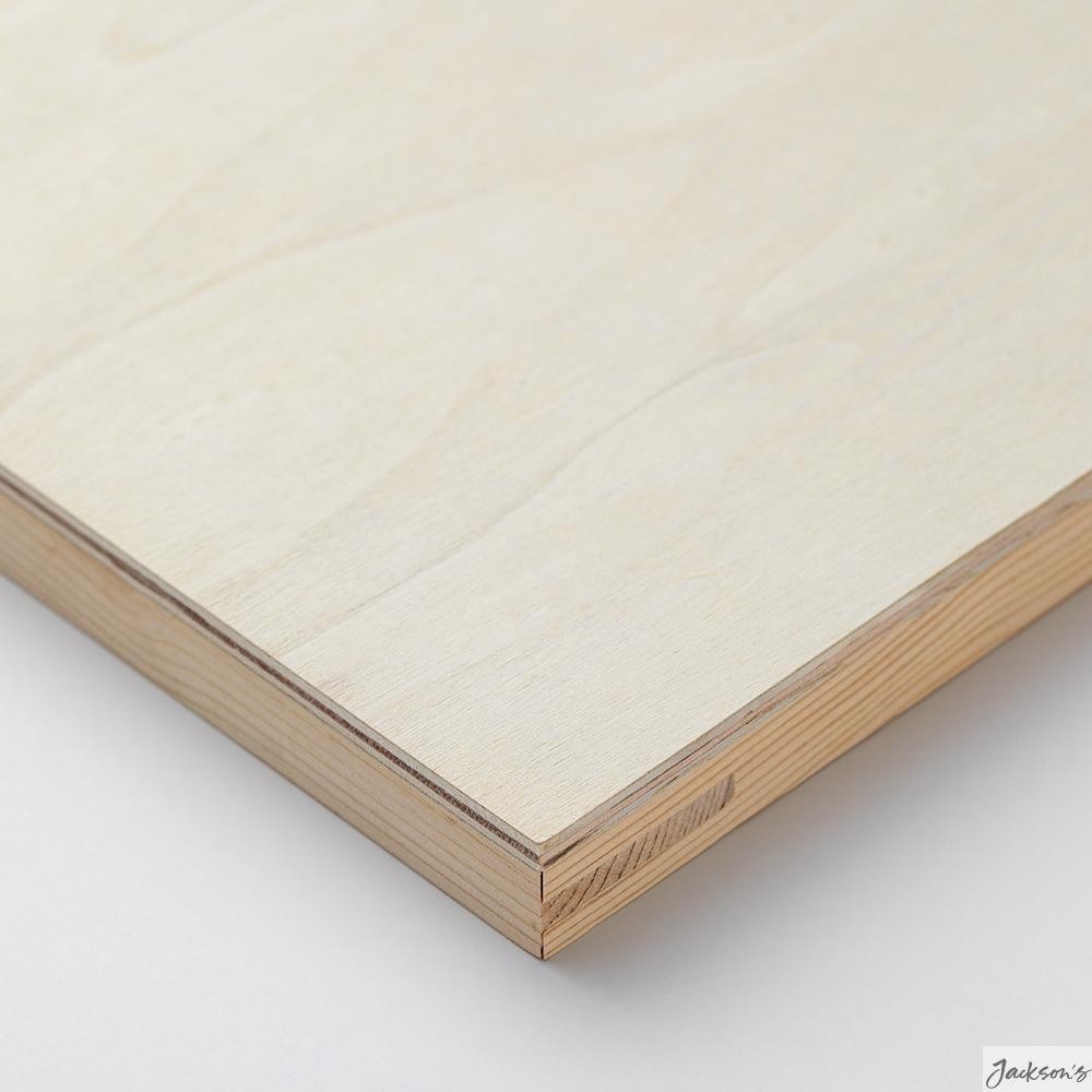 Jackson's Wooden Panel Light Plywood 9x12in 20mm Deep for Painting Drawing