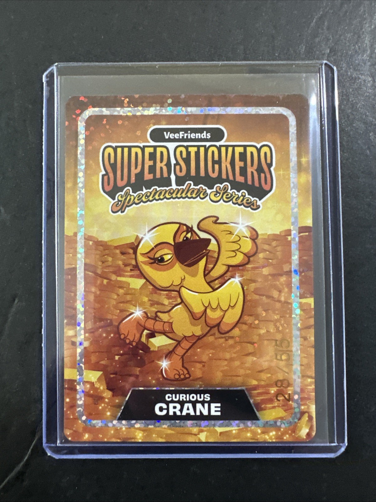 VeeFriends 2026 Curious Crane 28/55 Gold On Gold Spectacular Match ￼