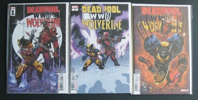 Deadpool Wolverine WWIII #1-3 (Marvel Comics) Set 1st Print Near Mint