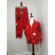 Pottery Barn Teen Dr. Seuss The Grinch  Max Organic Flannel Pajama Size Large