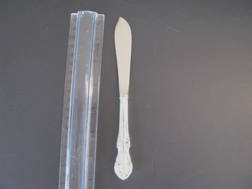 International Joan of Arc Sterling Silver Butter Spreader  7", 39.6 Grams