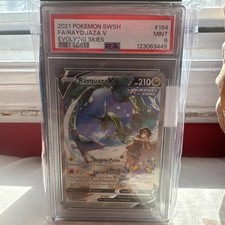 Pokemon 2021 SWSH Evolving Skies Rayquaza V #194/203 PSA 9 MINT