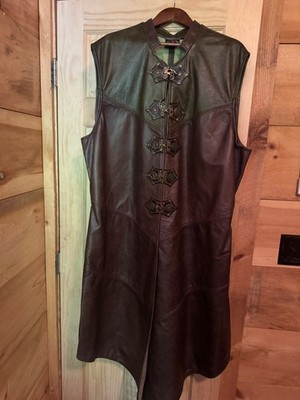 Long lesther renaissance fair/coplay coat