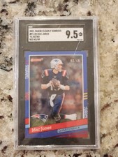 SGC 9.5 - 2021 Clearly Donruss Mac Jones Retro 1991 Red /49 Rookie
