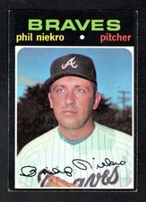 1971 Topps Baseball Card #30 Phil Niekro HOF Atlanta Braves VG-EX+