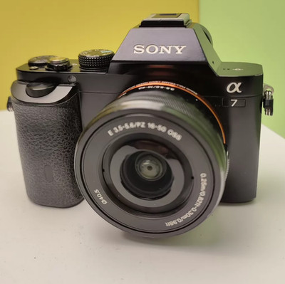 Sony Alpha A7 24.3MP Full Frame Mirrorless Digital Camera w/16-50mm Lens Black