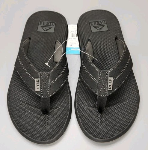 Reef Element TQT Sandals Black Thong Flip Flop Bottle Opener Mens Sizes 8 New - Picture 8 of 8