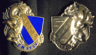 INSIGNE MILITAIRE – ÉTAT MAJOR FORCES TERRESTRES SUD VIET NAM A.B. G 938