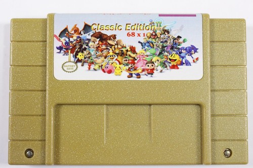 Super Nintendo Videospiel 68 in 1 SNES Super Nintendo Multicart - Classic Edition