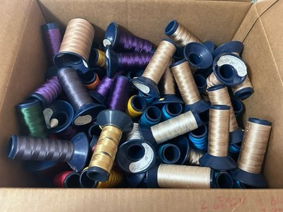 Lot of 68 Robinson-Anton Embroidery Thread Spools Various Colors Used