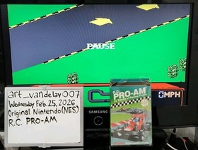 R.C. Pro-Am - (NES, 1988) *CIB + Funda Protectora* &iexcl;Limpiado y Probado! &iexcl;VINTAGE!