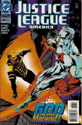 Justice League America #86 VF; DC | Dan Vado Captain Atom the Ray - we combine s