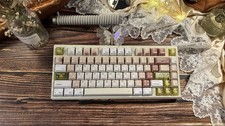 Ro75 Beige Creamy Aluminum Mechanical Keyboard Wired RGB Backlit