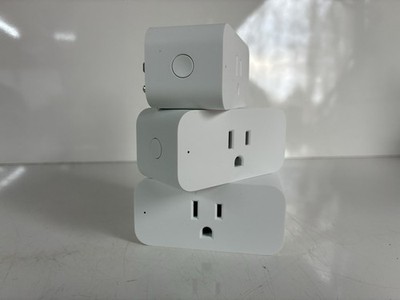 (3) Amazon Smart Plug, Compatible with Alexa White voice control 23589-2017 2.4G
