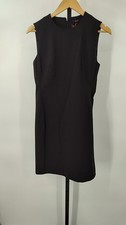 Quince Women Italian Wool Sleeveless Dress Black 6