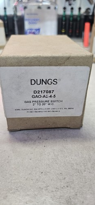 #ad DUNGS D217087 GAO A2 4 5 Gas Pressure Switch 2quot; to 20quot; W.C. $66.33