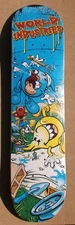 2005 WORLD INDUSTRIES "BACKYARD WRESTLING" SKATEBOARD DECK FLAMEBOY WET WILLY