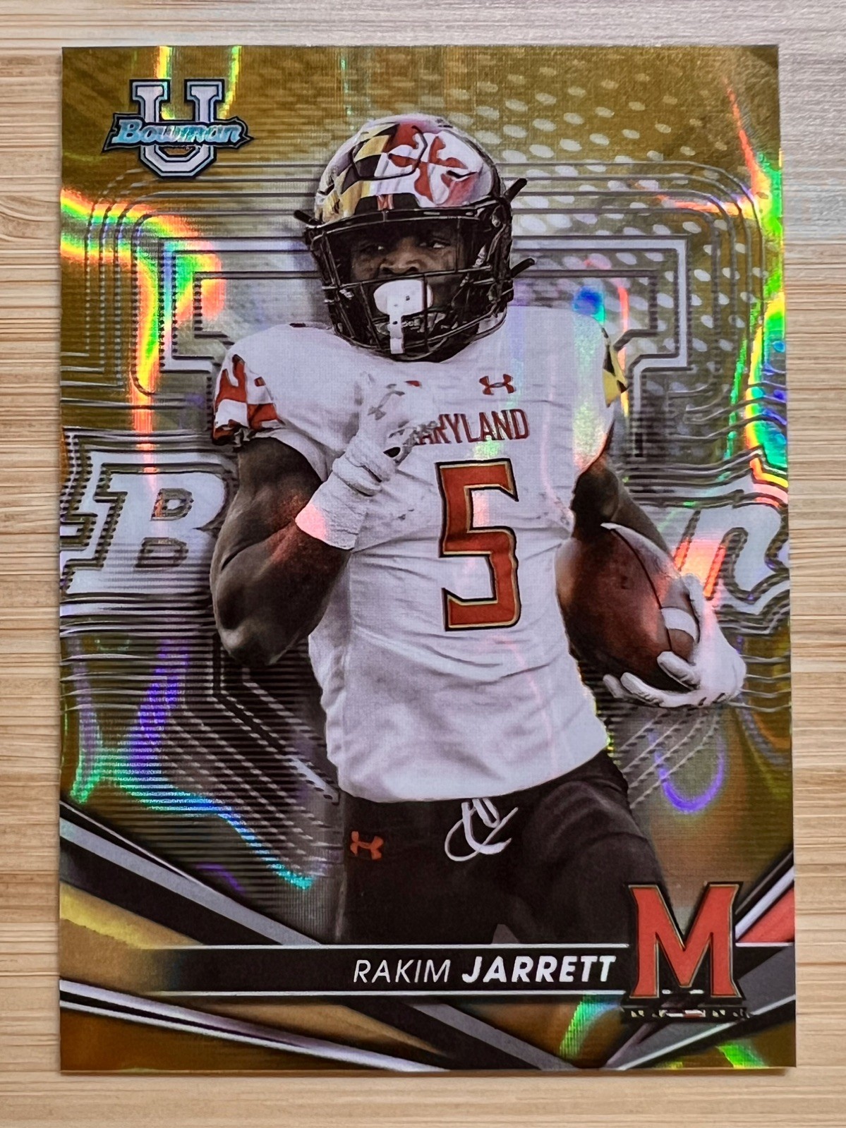 2022-23 Bowman's Best U  - Rakim Jarrett #83 Gold Lava Refractor /75 (RC)