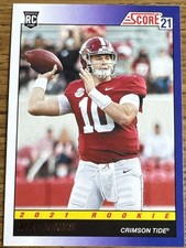Mac Jones Retro Rookie RC 2021 Panini Score Football Card #TB-9 Alabama/49ers