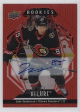 2022 Upper Deck Allure Extended Rookies Red Rainbow Jake Sanderson #153 Auto 1u6