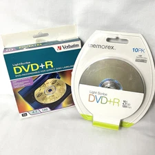 Lot of 20 Lightscribe DVD+R (10 Verbatim, 10 Memorex) Blank Discs 4.7GB