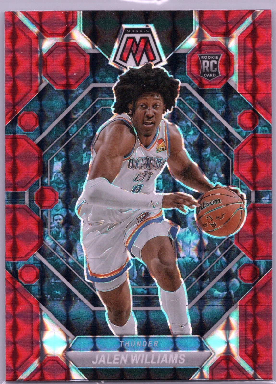 2022-23 Panini Mosaic #217 Jalen Williams Red