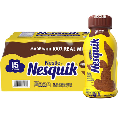 Nesquik Chocolate Milk Beverage 8 fl. oz., 15 pk. Free Shipping