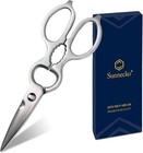 Sunnecko Heavy Duty Kitchen Scissors - Stainless Steel Shears, Silver