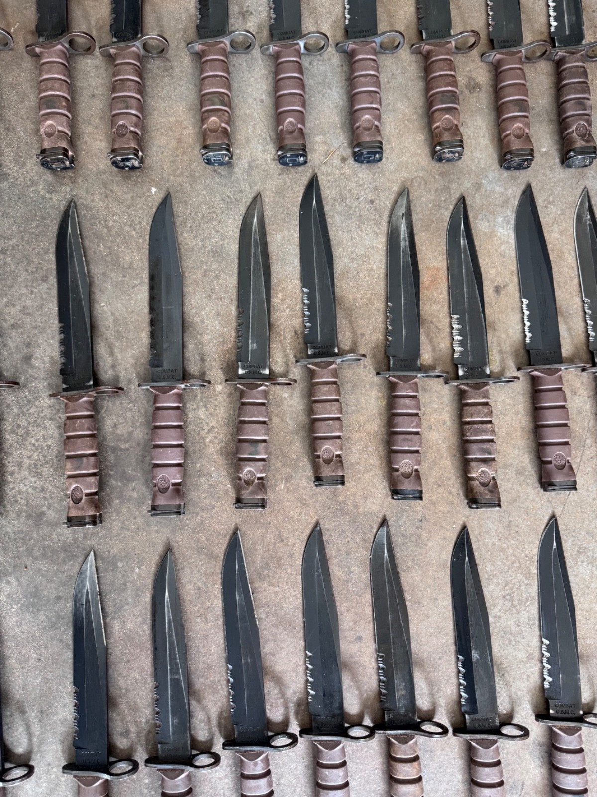 USMC Issued Ontario Knife OKC 3S Bayonet with 8" Blade and Scabbard